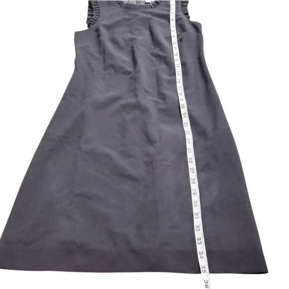 J.Crew Black Ruffle Neck Suiting Dress Size: 0 NEW - Picture 6 of 10